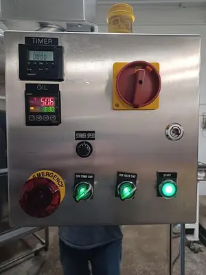 Citus jacketed mixing kettle and Alum-a-lift lifting cart