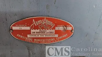 USED ARMSTRONG #25 CIRCULAR SAW SHARPENER