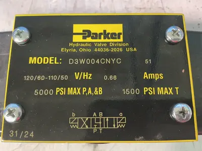 Used PARKER D3W004CNYC Pump & Valve Parts Ohio US | HGR 24 #1358113