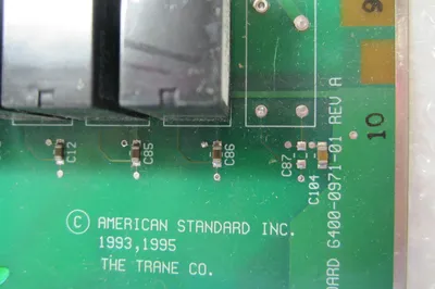 USED AMERICAN STANDARD TRANE 6400-0971-01 REV.A PC BOARD 6400097101