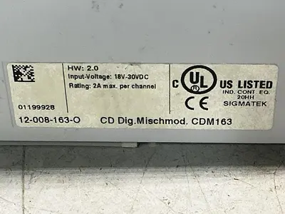 USED SIGMATEK CDM 163