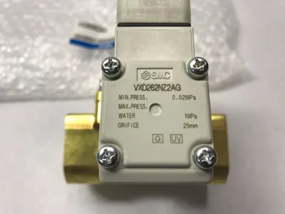 VXD262NZ2AG | SMC  Brass 2-Way Media Solenoid Valve - New