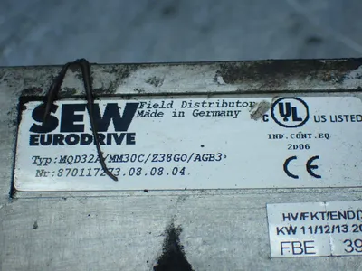 Used SEW EURODRIVE MQD32A/MM30C/Z38G0/AGB3 Variable Speed Drives Ohio US | HGR 24 #838774