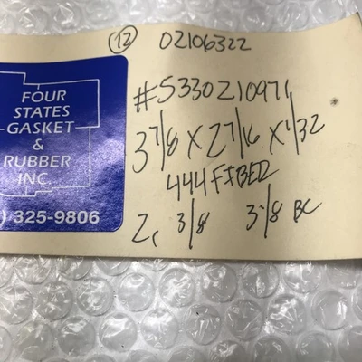 (14) Gasket# 5330210971 3/7/8x2/7/16x1/32 Fast Shipping #