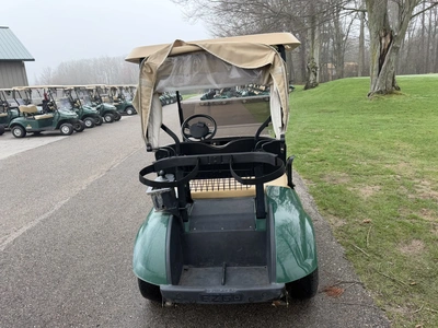 (1) 2015 E-Z-Go golf cart with a Kawasaki gas engine, includes Club canopy, ball washer, fold-down w...