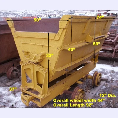 40 Cubic Foot Rocker Side Dump Mine Car