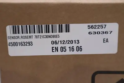 ROSEMOUNT 0078T21C30N090E5 EMERSON TEMPETURE SENSOR STOCK #G-371