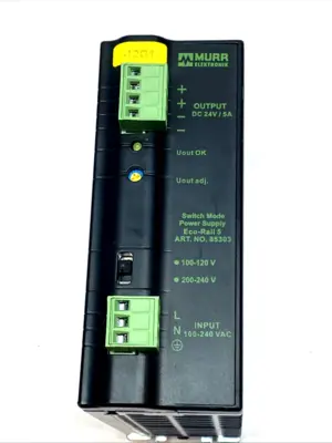 USED MURRELEKTRONIK ECO-RAIL POWER SUPPLY 24VDC 5A