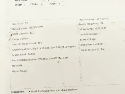 Used BODINE _UNKNOWN_ Speed Reducers Indiana US | Arrow Industrial #1250048