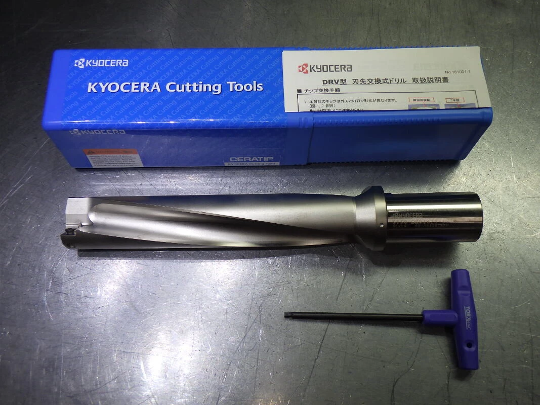 Kyocera 1.625" Coolant Thru 5xD Drill 1.5" Shank S150-DRV1625-5-14 (LOC1289B)
