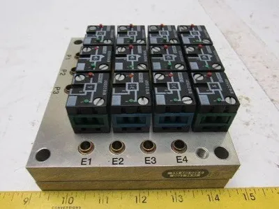 Rexroth Crouzet 81501025 Pneumatic Logic Component And Element Manifold Assembly