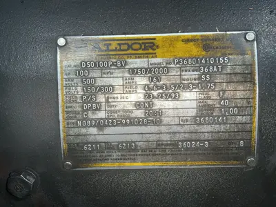 Used BALDOR INDUSTRIAL D50100PBV D.C. Motors Ohio US | HGR 24 #1486657