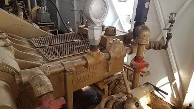 USED GARDNER DENVER PAH 4 1/2 X 8 TRIPLEX MUD PUMP