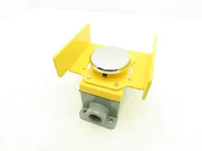 Allen Bradley 800P-S2CG1A Palm Operated Push Button Chrome 1 NO - 1 NC Contact