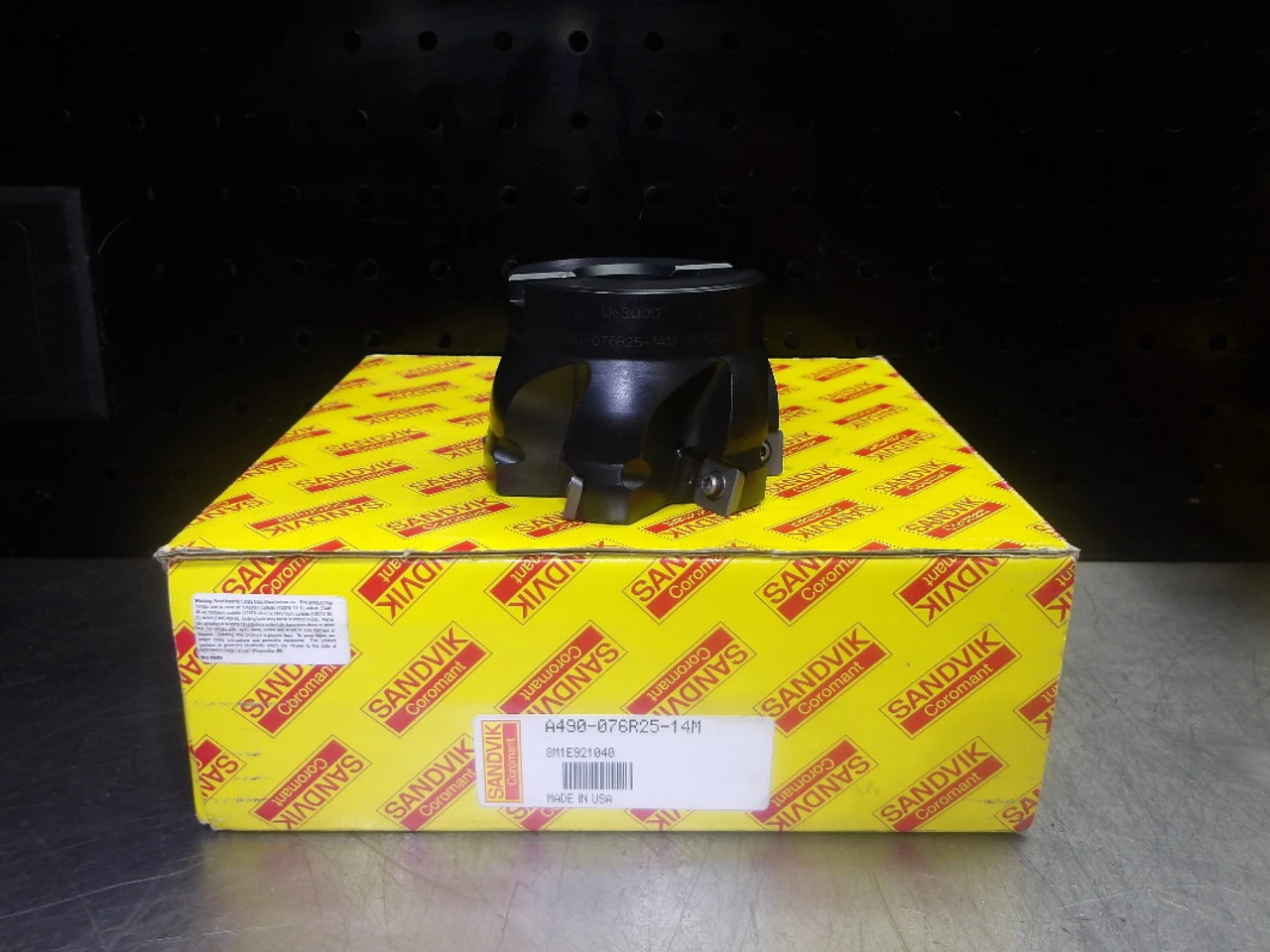 Sandvik 3" Indexable Facemill 1" Arbor 50mm Pro A490-076R25-14M (LOC3511)