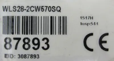 NEW BANNER WLS28-2CW570SQ WORK LIGHT 87893 WLS282CW570SQ