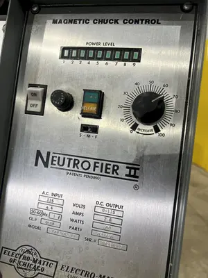 12" x 24" OKAMOTO MODEL #ACCUGAR-124N AUTOMATIC HORIZONTAL SURFACE GRINDER: STOCK #20674
