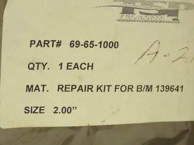 Flowserve RK139641 PSS Dura Split Seal Repair Kit 2" Complete Except Loctite