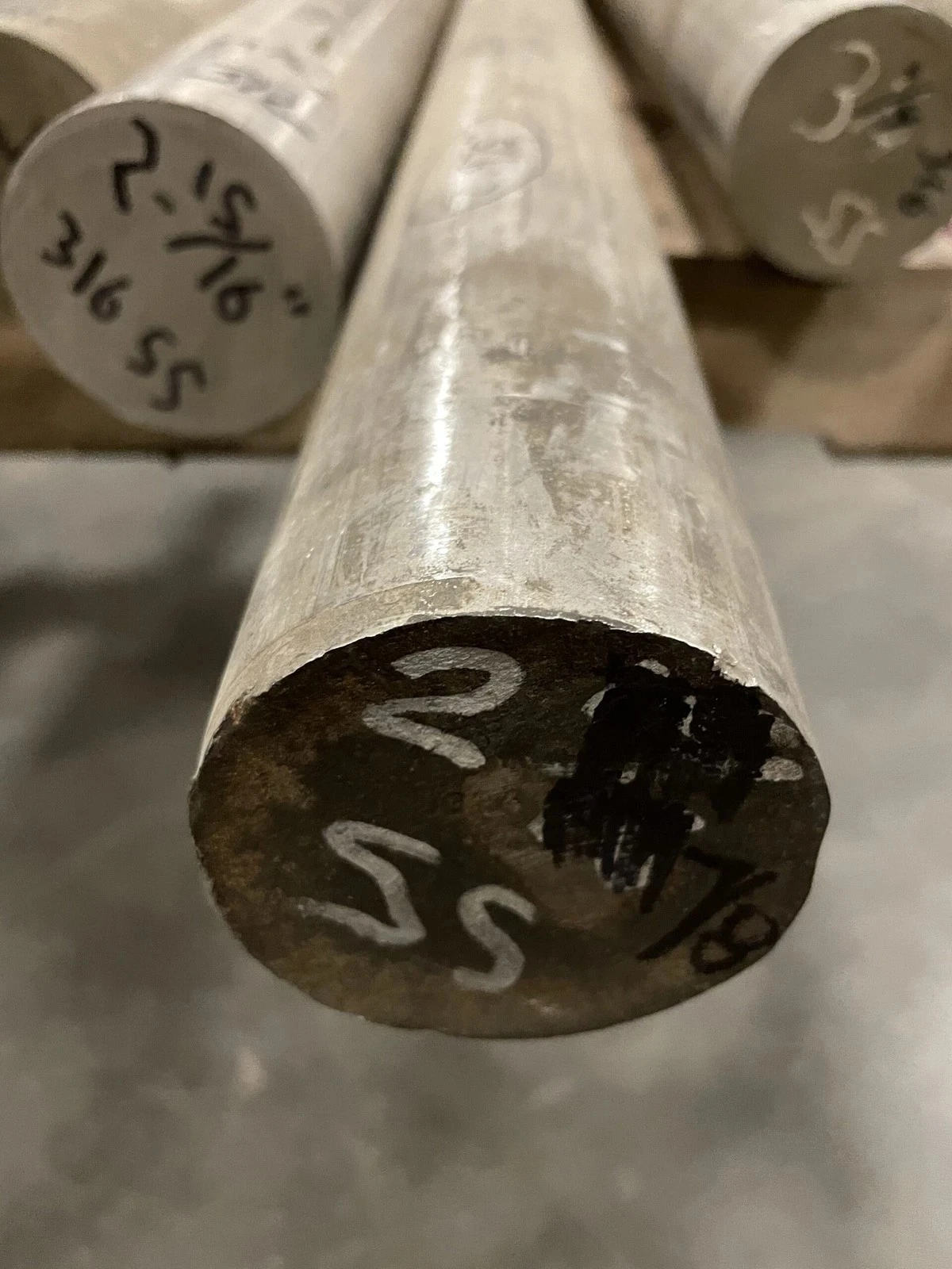 316 Stainless Steel Round Bar/Rod Stock 2-7/8” x 12” (+/-)
