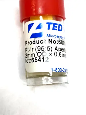 USED TED PELLA EM APERTURE 20ΜM TYPE B 2MM OD X 0.6MM THICK