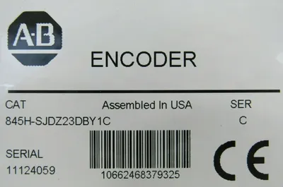 NEW ALLEN BRADLEY 845H-SJDZ23DBY1C ENCODER SER C 845HSJDZ23DBY1C