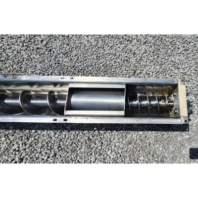 Used 6" Dia. X 46' L Conveyors Inc Stainless Steel Distribution Screw Conveyor