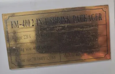 FM-400 2IN1 Shrink Wrapper, Video