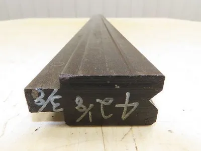 Press Brake Die 42-1/8" Long 90° V 3/8" W 3/16" D 1-3/4" H 1/2" Tang