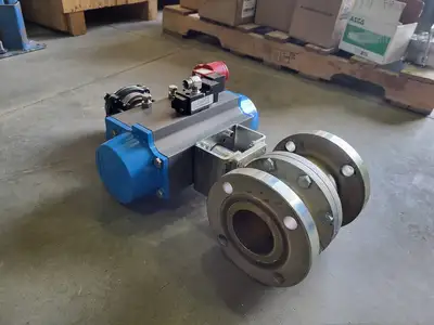 3" Flanged Ball Valve w/ Valbia 125 Actuator