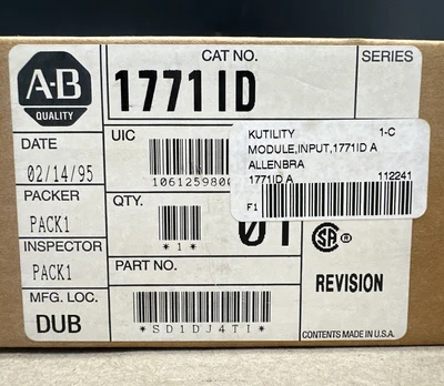 NEW Allen-Bradley 1771-ID