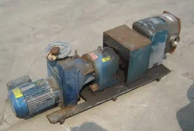 3" Creamery Package Sanitary Gear Pump, 5 hp.