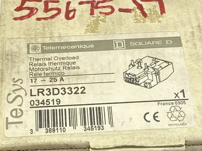 LR3D3322 | Schneider Electric  TeSys Deca Thermal Overload Relay 17-25A - New Other