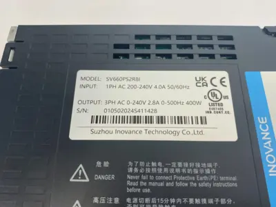 USED INOVANCE SERVO DRIVE 1-PH AC200-240V 4.0A