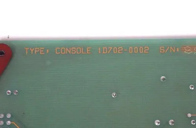 USED HPM / NEW BRITTAIN 1D702-0002 CONSOLE BOARD 1D7020002