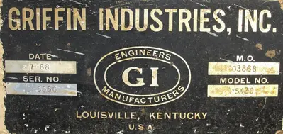USED GRIFFIN INDUSTRIES 5X20