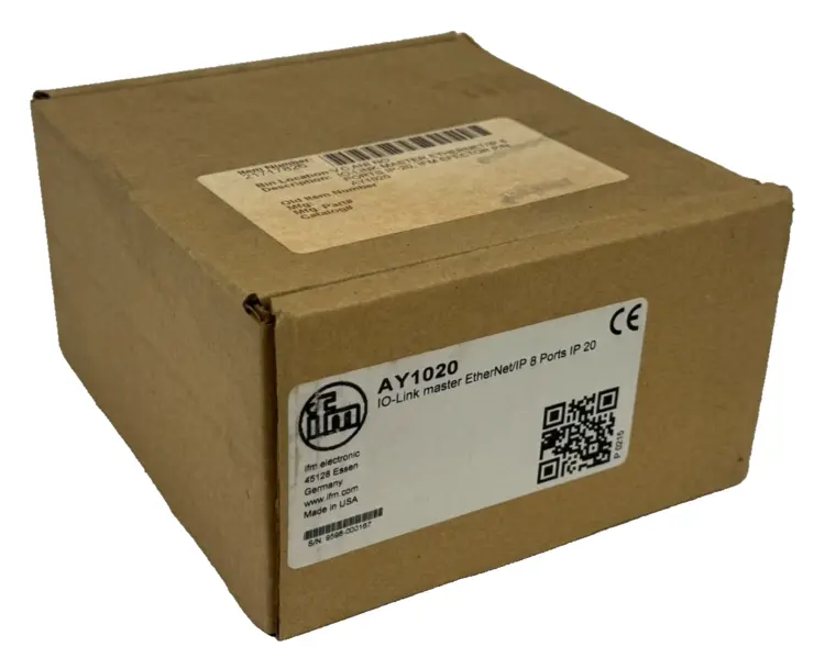 New | in-Stock IFM IO-LINK MASTER ETHERNET/IP 8 PORT IP 20 PLC Ethernet Equipment | SB Industrial Supply #830559