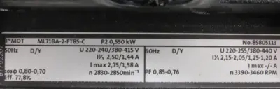 NEW GRUNDFOS SPK4-5/5-A-W-AUUV COOLANT PUMP ML71BA-2-FT85-C