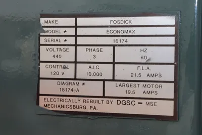 USED FOSDICK ECONOMAX