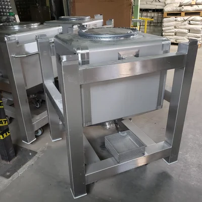 Tote  Sanitary Stainless Steel Tote 75 gal. 10qf.  # 84987