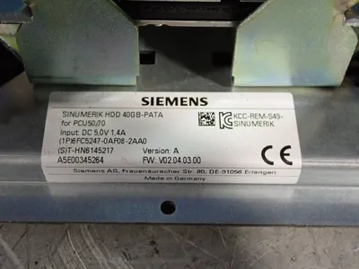 Used SIEMENS 6FC52470AF082AA0 Memory Ohio US | HGR 24 #1006384