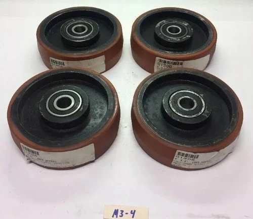 New! Poly Wheel W/cast Iron Hub MB02-05 8"x2" (qty4) *Fast Shipping* Warranty!