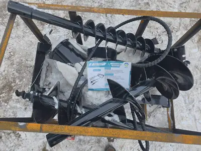 AGT Skid Steer Auger Attachment - 6/12/14 Inch (SSECG-Y/SSECAG-Y)