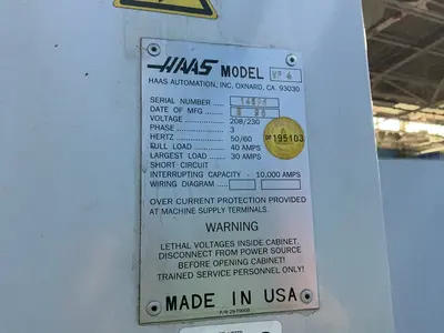 Used 1998 HAAS VF 4 Vertical Machining Centers Ohio US | HGR 24 #1311172