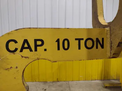 10 TON X 40" WIDE MAZZELLA C-HOOK CRANE COIL LIFTER: STOCK #23568