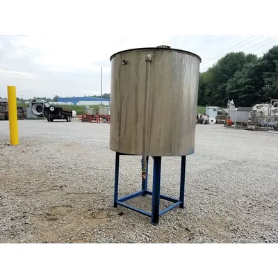 Used Stainless Steel Mix Tank - 140 Gallon