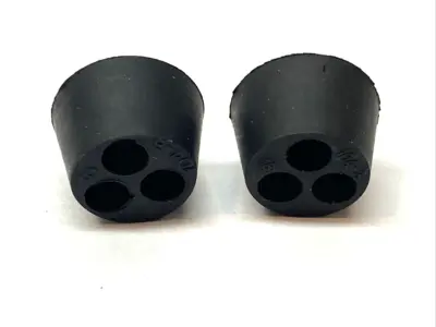 New | in-Stock Remke Multiple Hole Bushing 1/2" Cord Grip 3 x .250" Neoprene LOT OF 2 Electrical Fittings Michigan US | Maverick Industrial Sales #1400014