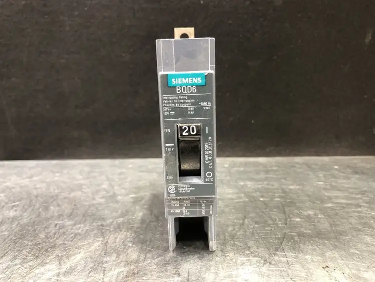 Used SIEMENS BQD6120 Switchgears British Columbia CA | Lenmark #243971