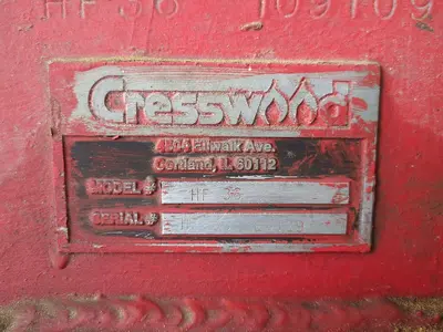 CRESSWOOD HF-36 VERTICAL WOOD WASTE GRINDER