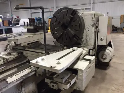 37"/50" x 210" MEUSER GEARED HEAD GAP BED ENGINE LATHE