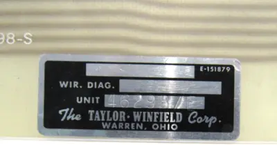 USED TAYLOR WINFIELD 462987E PC BOARD E-370498-S